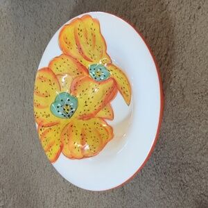 Tropical hibiscus dish